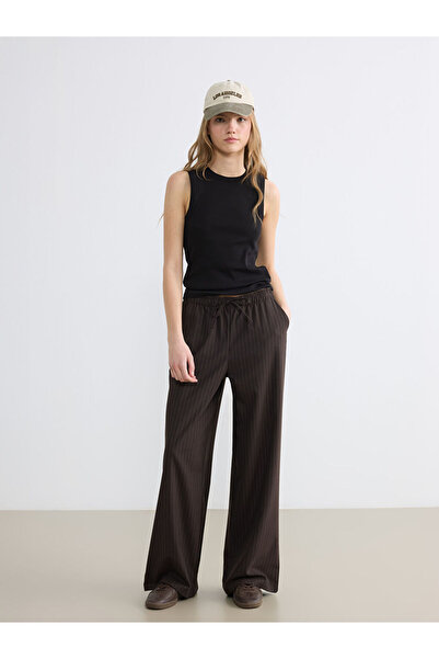 LC Waikiki Sparkling Choices by Shining Store Women's Striped Wide Leg Pants ...