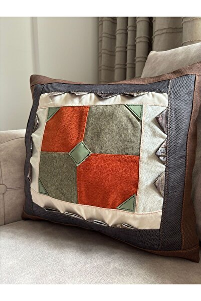 YOUC Design Husă de pernă decorativă 41 x 38 Ediție limitată Patchwork Multic...