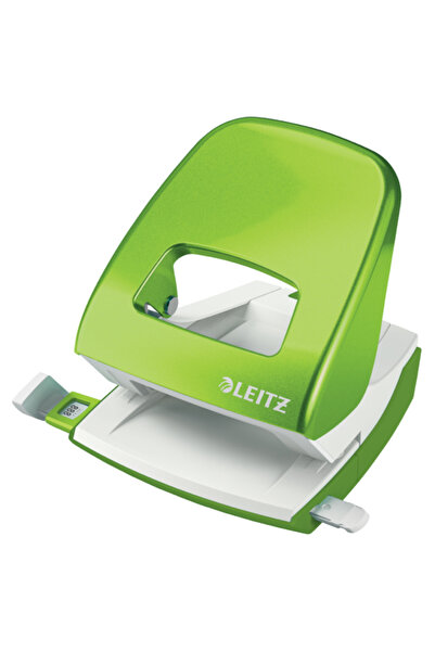 Leitz Perforator de birou cu 30 de coli, model 5008, verde metalic, Wow