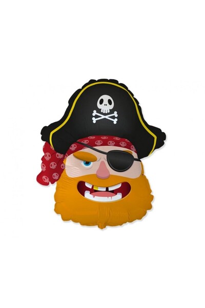 Flexmetal Pirate head foil balloon 66x86 cm