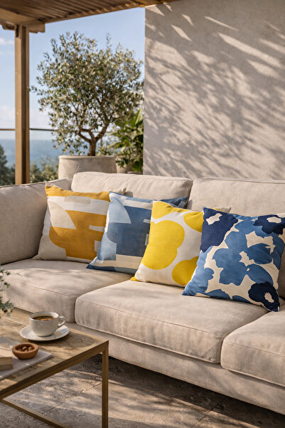 Evdek Double-Sided Printed 4-Piece Throw Pillow Cover 6Eod2