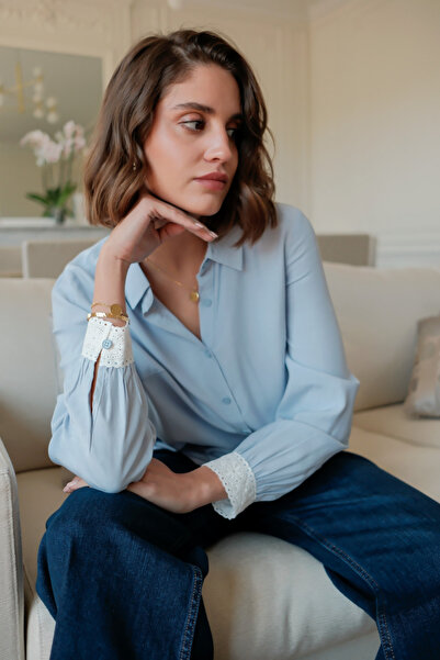 SOFILINE Premium shirt with embroidered details B-ASD93129 M10, Blue