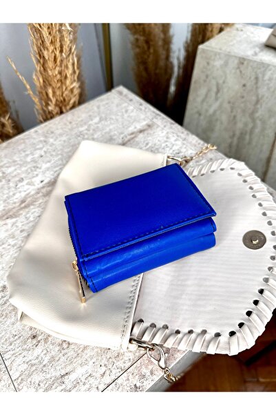 Zuna Studio Women's Navy Blue Medium Size Snap Wallet - with Paper and Coin C...