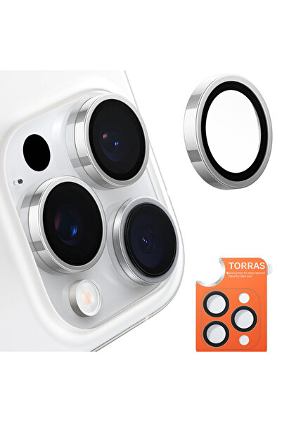 TORRAS Lensguard Camera Protector for iPhone 16 Pro Max, Gray