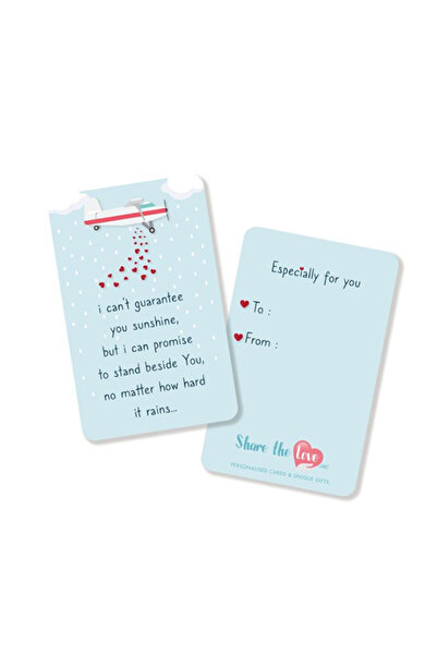 Share the Love Stormy Blues Solidarity , Affection Card