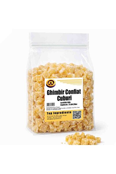 Top Ingrediente Candied Ginger Cubes – Intense Aroma, Mild Spicy-Sweet Taste ...