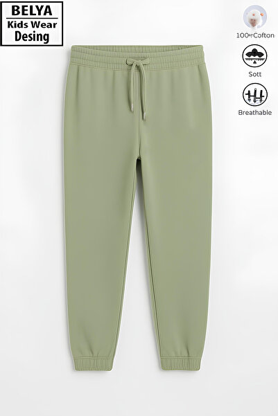 Belya Kids Wear Παιδικό παντελόνι φόρμας Full Fit 3-κλωνο βαμβακερό με ελαστι...