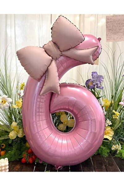 ÇITIPITISTORE Pembe fiyonk rakam folyo 2 li set