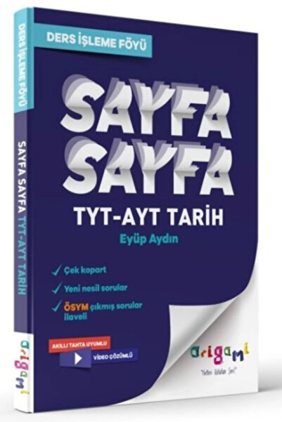 Tammat Yayıncılık TAMMAT Origami Tyt-Ayt Tarih Sayfa Sayfa Ders İşleme Föyü