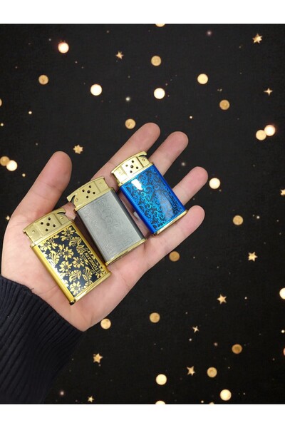 HK GİFT SHOP LÜKS ANTİK DESENLİ GAZLI ÇAKMAK