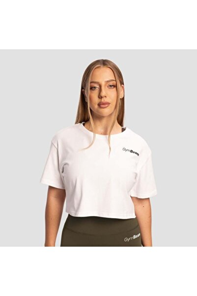 GymBeam Tricou scurt Limitless pentru femei, alb