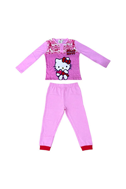 Hello Kitty Pijamale copii, 100% bumbac, roz, Hero,
