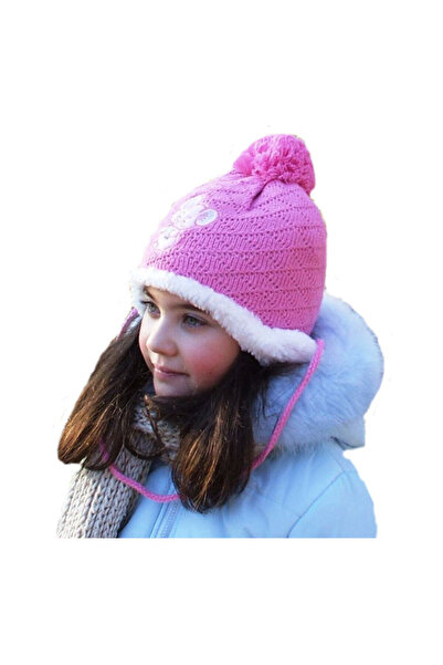 OEM Girls' hat C003 pink, size 56