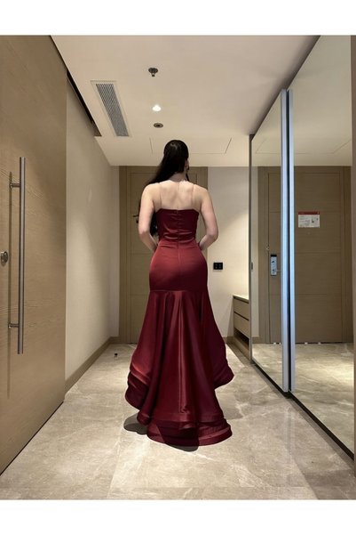 ALANOOD فستان سهرة ميرمايد بدون أكمام