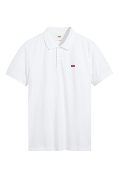 Levi's Housemark Striped Polo Shirt, White, S