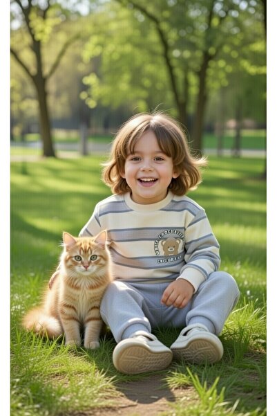 MİLANO KİDS Boy's Top and Bottom Set Cotton