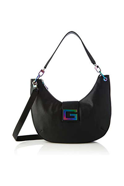 Guess Guess, Brightside, Πολυουρεθάνη, Υφασμάτινη Τσάντα, Μεγάλη Hobo, Μαύρο,...