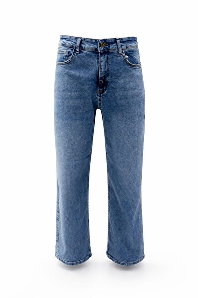 nd jeans Women's New Season High Waist Flexible Soft Textured Wide Leg Jeans