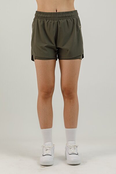 Airlife شورت رياضي نسائي من Training SRI-12 Fit PI بخصر متوسط ​​2 في 1 باللون...