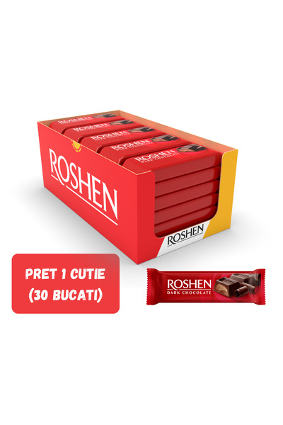 Roshen Set 30 pieces Assorted Chocolate Bars Collection, 33g Each, 30-Piece Set