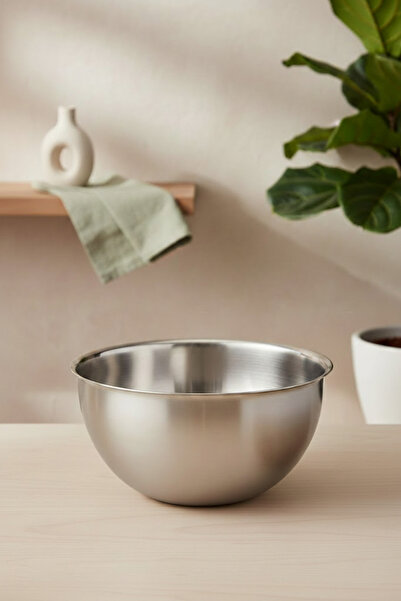 DİVAYS 18 cm Stainless Steel Dough Kneading and Mixing Bowl - Professional Ki...