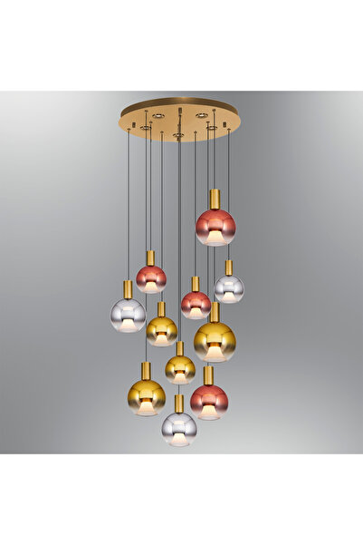 Özcan Aydınlatma 2848-11A-20 Luccas 11'li Sarkıt Mix Eskitme