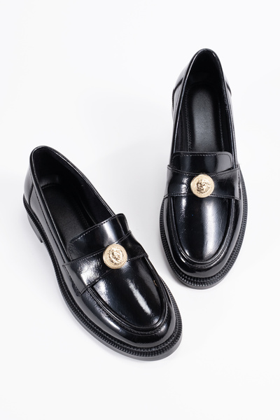 FEMME Дамски мокасини Loafer Casual Gold Accessory Detailed Everyday Shoe Mir...