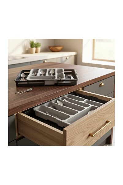 Online Home Market Drawer Spoon Holder Organizer – Double-Sided Expandable Pr...