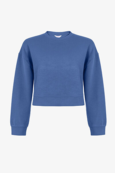 Penti Dark Blue Silky Feel Contrast Sweatshirt