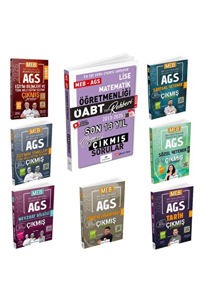Dizgi Kitap 2026 Meb Ags Çıkmış Sorular & Öabt Lise Matematik Çıkmış Sorular ...