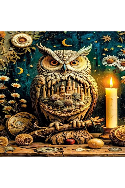 FABBA TOYS 20849 PUZZLE 1000 المدينة الصامتة التي يراقبها البومة