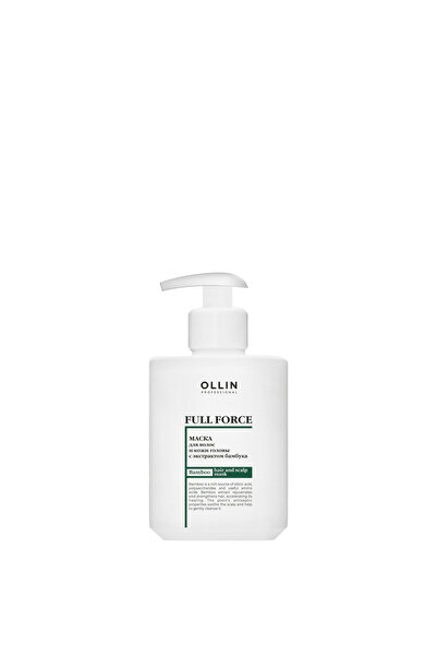 OLLİN Mască profesională pentru păr și scalp, FULL FORCE, 300 ml, cu extract ...