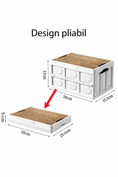 OEM Foldable storage boxes with wooden lids