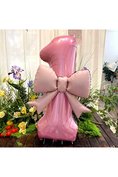 ÇITIPITISTORE Pembe fiyonk rakam folyo 2 li set