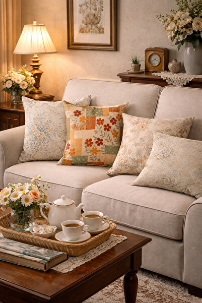 Evdek Double-Sided Printed 4-Piece Throw Pillow Cover 6Eod20