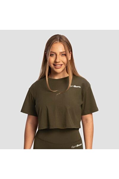 GymBeam Tricou scurt Limitless pentru femei, culoare espresso