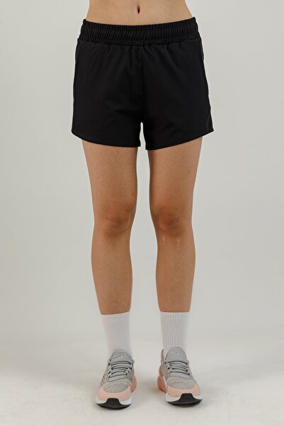 Airlife ملابس رياضية SRI-04 Run H 16 سم شورت نسائي مبطن داعم للجري باللون الأسود