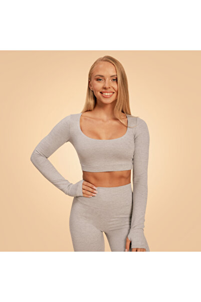 GymBeam Top sport Sense pentru femei, gri - BeastPink