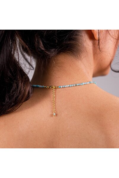 Ezera Colier Choker Minis Pietre Semiprețioase Amazonit