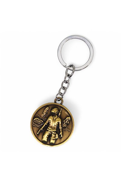 NEORA Pubg Metal Keychain Gold Color