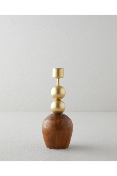 English Home Edno Dekoratif Obje 8,5x8,5x22 cm Kahve