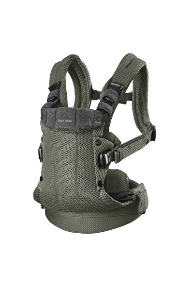 BabyBjörn Marsupiu anatomic pentru bebeluși BabyBjorn, verde închis, plasă 3D