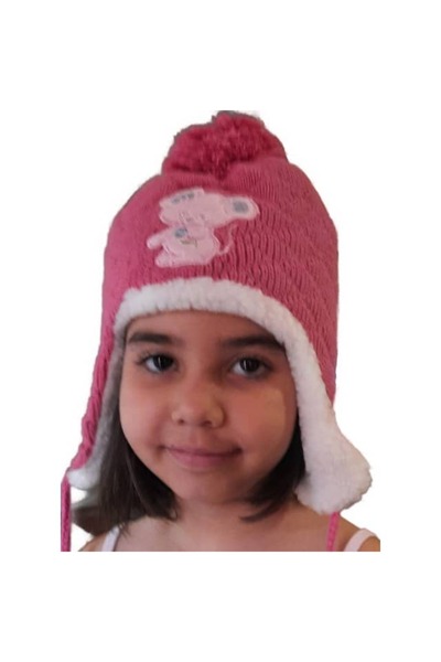 OEM Girls' hat C006, pink color, size 56