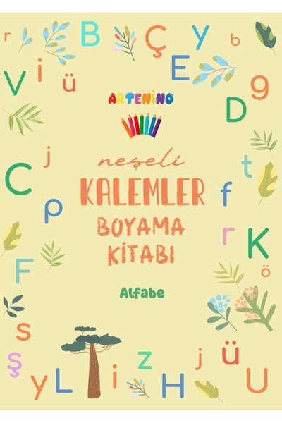 Artenino Coloring Book Joyful Pencils- Alphabet