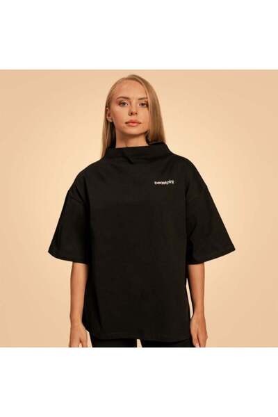 GymBeam Top Bliss Oversized pentru femei, negru - BeastPink