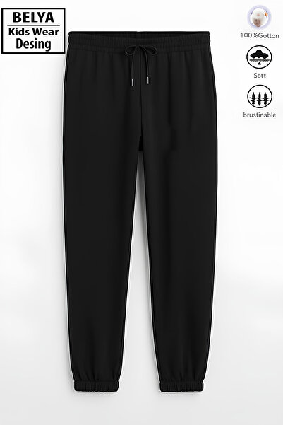 Belya Kids Wear Παιδικό παντελόνι φόρμας Full Fit 3-κλωνο βαμβακερό με ελαστι...