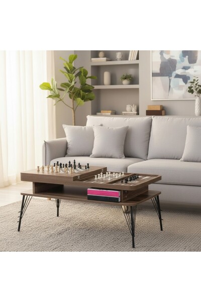 JoyMassa SATRANÇ VE TAVLA MASASI ORTA SEHPA