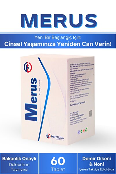 merus 60 Tablet – Demir Dikeni & Noni İçeren Enerji ve Desteği
