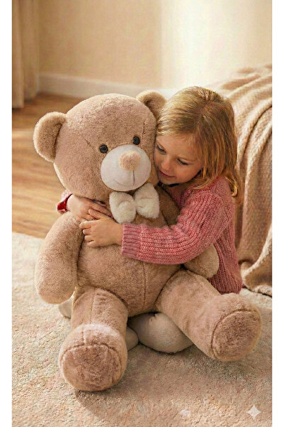 BUGİ HOME COLLECTİON Peluş Ayıcık Sevgililer Günü Özel 80cm Tatlı Uyuma Oyunc...