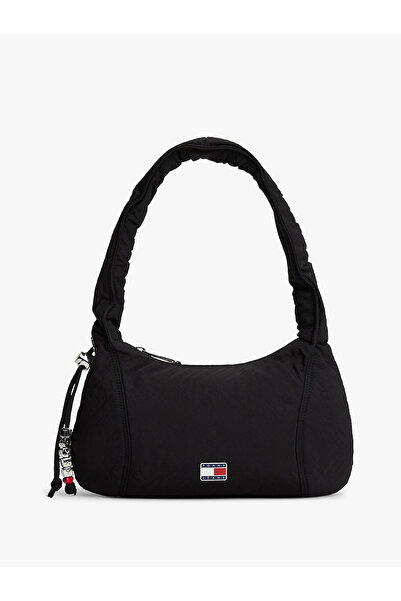 Tommy Hilfiger Tjw Casual Shoulder Women's Black Shoulder Bag Aw0Aw18068Bds